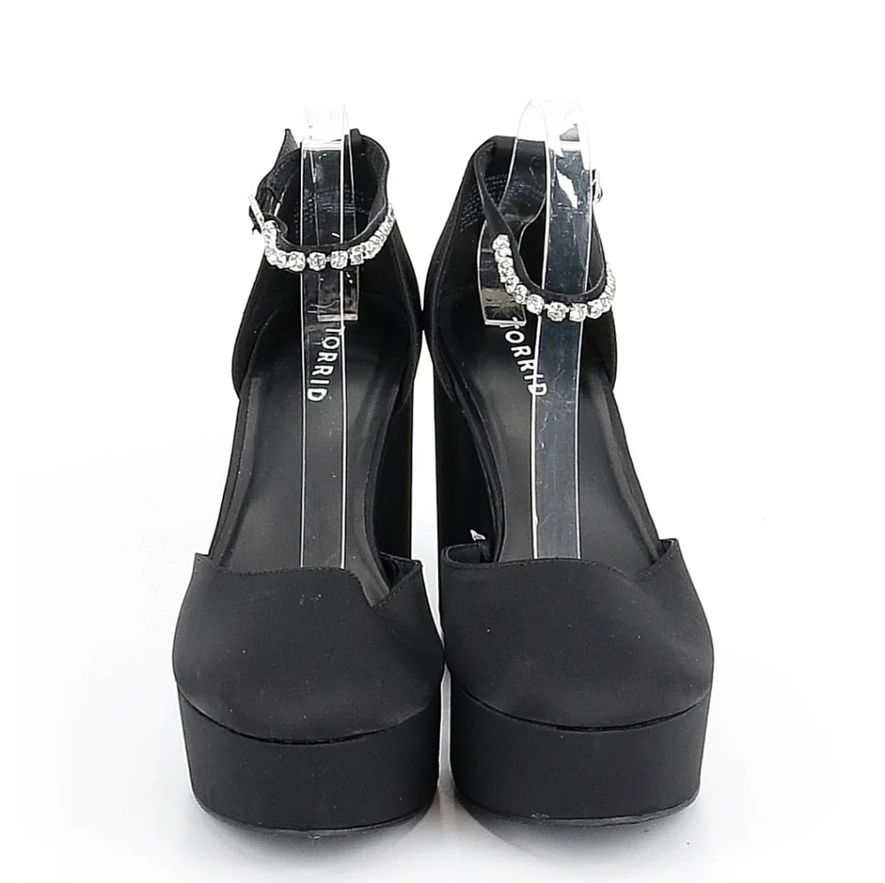 💥Sale💥Torrid Black Platform Chunky Heels - Picture 2 of 2